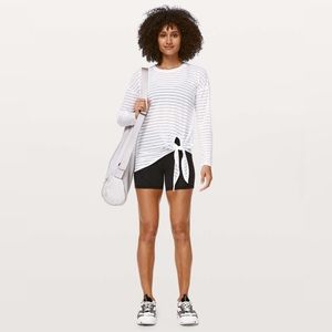 NWT Lululemon Tie Your Practice Long Sleeve * Stripe